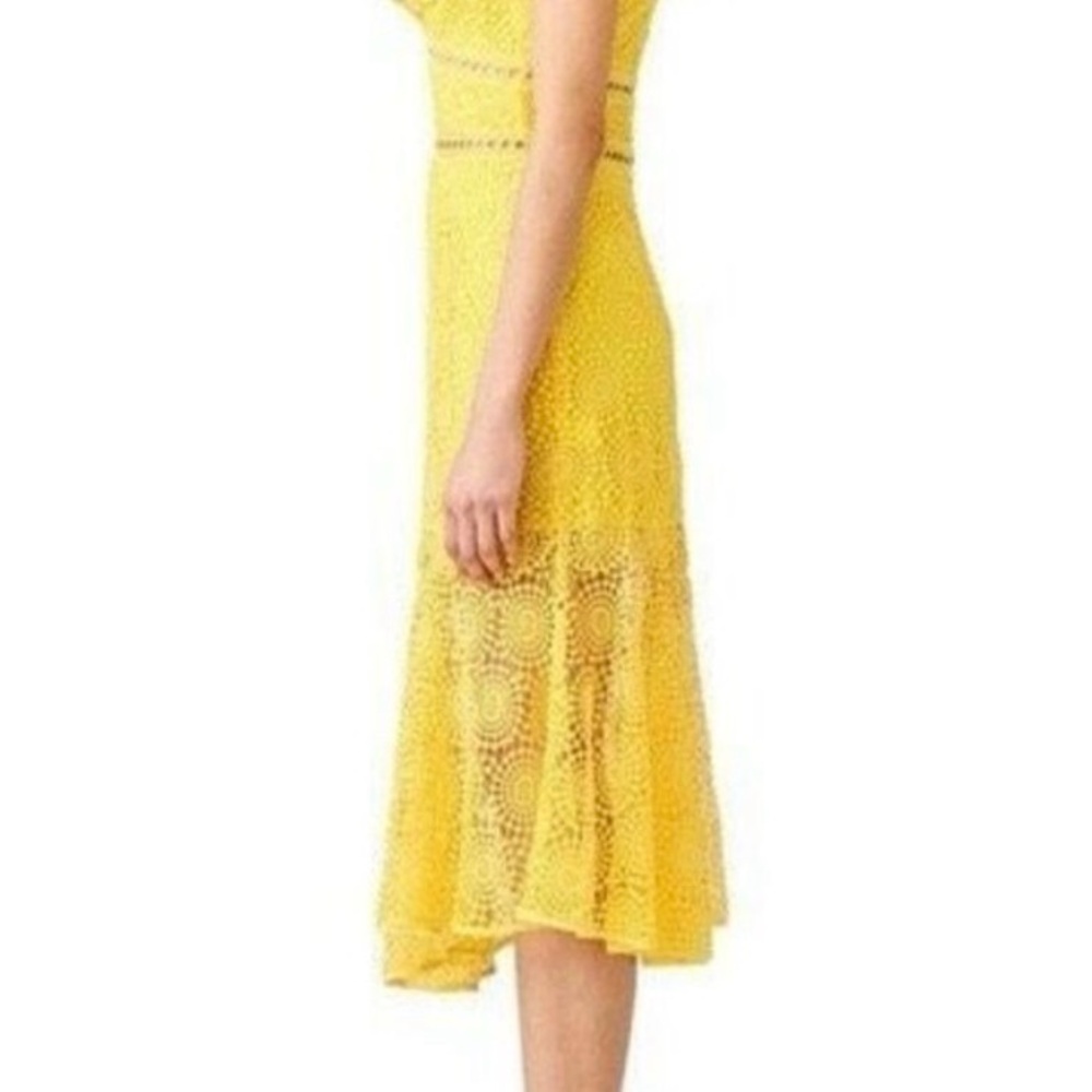 Saylor x Revolve Yellow Leilani Lace Midi Dress Size XS - Picture 3 of 8